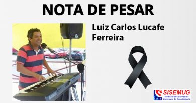 NOTA DE PESAR - Luiz Carlos Lucafe Ferreira